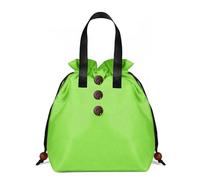 Sac à Lunch for Femme, Sac de Rangement Cordon Adulte, Isolant, Facile Utiliser, Travail/école/Pique-Nique/Voyage/déjeuner en Plein air, Une expérience Vie Merveilleuse(Green)