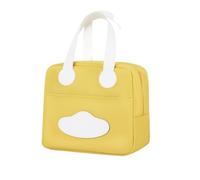 Sac à Lunch for Femmes et Filles, Conservation de la Chaleur étanche, adapté au Travail/à l'école/au Pique-Nique/aux Voyages/au déjeuner en Plein air, Une expérience Vie Merveilleuse(Yellow)
