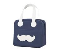 Sac à Lunch for Femmes et Filles, Conservation de la Chaleur étanche, adapté au Travail/à l'école/au Pique-Nique/aux Voyages/au déjeuner en Plein air, Une expérience Vie Merveilleuse(Navy Blue)