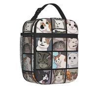 Sac à lunch isolé Meme Cats 2.0 pour femmes Chat animal qui pleure Refroidisseur thermique portable Bento Boîte à bento Travail Voyage scolaire