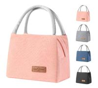 Sac à Lunch Isolé, Sac Isolant à Ouvrage Étendu en Style Phénix, Sac Isolant Étanche Anti-Fuite pour Organiser les Repas, Convient aux Adultes, Enfants, Picnics en Pleine Nature et Travail (Pink)