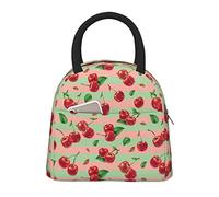 Sac à lunch isotherme de grande capacité pour femmes hommes garçons filles Cherry Portable Lunch Box Reusable Lunch Tote Bag For Work School Picnic Travel