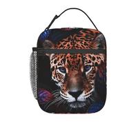 Sac à lunch isotherme motif léopard prédateur, réutilisable, idéal pour le bureau, le pique-nique, les voyages, pour femmes et hommes