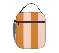 Sac à lunch pour adulte, fourre-tout à rayures, en barbe à papa, réglable, réutilisable, isotherme, pour homme et femme, sac isotherme pour pique-nique au bureau