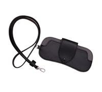 Sac à lunettes - Organisateur de lunettes de soleil avec sangle de cou | Support de lunettes en PU PU pour hommes et femmes, idéal pour la randonnée en plein air, les voyages, le camping et conveni