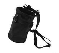 Sac à magnésie avec ceinture réglable et poches pour ranger les essentiels pendant les activités sportives (Noir)