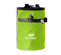 Sac à magnésie en nylon avec plusieurs poches conçues pour organiser vos essentiels pendant l'entraînement (vert)