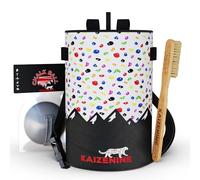 Sac à magnésie pour escalade, boule de magnésie, brosse à craie, grimpeur, force de gym, poids Lifitng KAIZENINE Climber