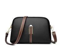 Sac à main 1 pièce en cuir PU, sac à bandoulière pour femme, sac à bandoulière avec fermeture éclair, sac réglable, adapté pour diverses occasions, Noir