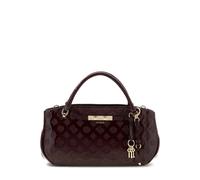 GUESS sac à main sac à épaule bandoulière Carmella 3 Compartment Satchel Burgundy Logo bordeaux
