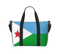 Sac à main à bandoulière avec imprimé drapeau de Djibouti - Confortable, léger et imperméable - Convient pour les voyages et une utilisation quotidienne.