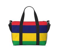 Sac à main à bandoulière avec imprimé drapeau de l'île Maurice, confortable, léger et imperméable, adapté pour les voyages et une utilisation quotidienne.