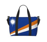 Sac à main à bandoulière avec imprimé drapeau des îles Marshall, confortable, léger et imperméable, adapté pour les voyages et une utilisation quotidienne.