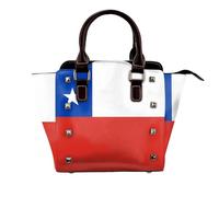 Sac à main à bandoulière avec motif drapeau de la Guyane pour femme, Drapeau du Chili, Taille unique