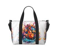 Sac à main à bandoulière coloré pour guitare, sac à main décontracté, adapté pour le travail, les voyages, le fitness, le tourisme, sac de rangement à fermeture éclair pour femme