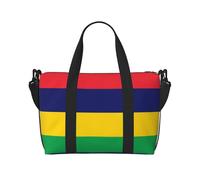 Sac à main à bandoulière drapeau de l'île Maurice, sac à main décontracté, adapté pour le travail, les voyages, le fitness, le tourisme, sac de rangement à fermeture éclair pour femme,