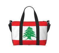 Sac à main à bandoulière drapeau du Liban - Sac à main décontracté - Convient pour le travail, les voyages, le fitness, le tourisme - Sac de rangement à fermeture éclair pour femme