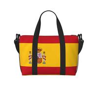 Sac à main à bandoulière drapeau espagnol, sac à main décontracté, adapté pour le travail, les voyages, le fitness, le tourisme, sac de rangement zippé pour femme