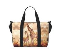 Sac à main à bandoulière girafe mère et enfant, sac à main décontracté, adapté pour le travail, les voyages, le fitness, le tourisme, sac de rangement à fermeture éclair pour femme,