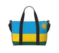 Sac à main à bandoulière imprimé drapeau du Rwanda confortable, léger et imperméable, adapté pour les voyages et une utilisation quotidienne.