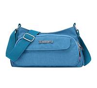 Sac à main à bandoulière pour femme - Élégant - En nylon - Grand sac fourre-tout pour femme avec fermeture éclair, bleu, Taille unique