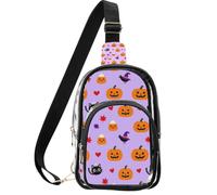 Sac à main à bandoulière pour spectateurs de concert avec plusieurs poches de rangement