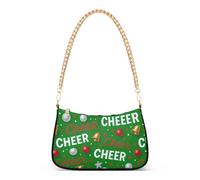 Sac à main à bandoulière tendance avec chaîne de Noël pour femmes et mères