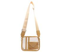 Sac à main à bandoulière transparent pour sac à main transparent pour contenir de petits effets personnels, jaune, One Size