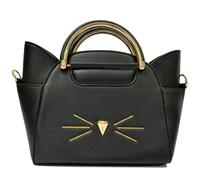 Sac Ã main Ã©dition avec pompon enfant Nomadict Cat Bag Noir 22x12x28 cm