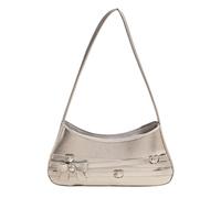 Sac à main à la mode créatif sac à bandoulière avec nœuds ornement décontracté sous les bras sacs pour femmes à la recherche de mode et de styles sac à main design nœuds, Argenté., One Size