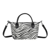 Sac à Main à Motif Zèbre pour Femme avec Bandoulière Amovible Gallantry Noir Noir