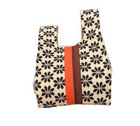 Sac à Main à nœud, Sac à Main tricoté avec nœud for Femme, fourre-Tout Japonais Multicolore Floral(Beige)