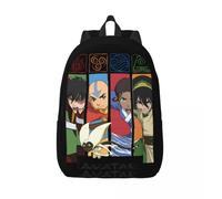 Sac à main à panneaux de personnages High Street Group, sac à bandoulière robuste pour pique-nique de week-end, sac à livres préscolaire Avatar The Last Airbender, anniversaire Noir