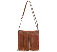 Sac à main à pompons - Sac à main en cuir PU rétro pour téléphone portable - Frange pour téléphone portable, clés