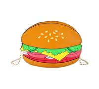 Sac à main amusant | Formes de hamburger, frites et pop-corn, sac à bandoulière amusant pour voyage, gym, école, week-end, rendez-vous, camping, marche, travail, shopping, Hamburger, Refer to
