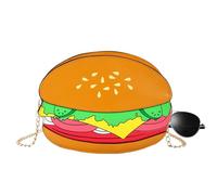 Sac à main amusant pour femme - sac à main - Style hamburger - Pour voyage, plage, gym, école, week-end, rendez-vous, shopping, travail, marche, Hamburger, Refer to description