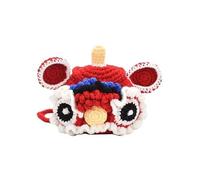 Sac à main avec cordon de serrage en forme de tête de tigre mignon de 10,4 cm - Pochette à bandoulière réglable pour pièces de monnaie, écouteurs, cosmétiques | Cadeau pour enfants, organiseur de