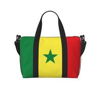 Sac à main avec fermeture éclair - Motif drapeau du Sénégal - Idéal pour le travail, les voyages, le fitness, le tourisme