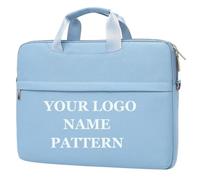 Sac À Main avec Logo Personnalisé pour Ordinateur Portable 13.3/14/15.6 Pouces Étui De Protection pour Ordinateur Mallette Portable Sac De Travail Nom Photo Imprimé Color4,36 * 3 * 25.5cm