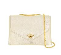 Sac A Main Bandoulière Chaîne En Cuir Véritable Motif Serpent - Sacoche Relief Abeille Doré - Pochette Enveloppe Fantasie Soirée Cérémonie - Mode Designé - Dore