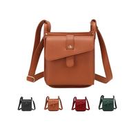Sac à Main BandoulièRe Dollver, Sac à Main Avec Portefeuille IntéGré, Sac à BandoulièRe En Cuir Au Design Unique (Marron)