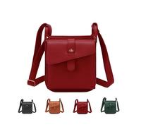 Sac à Main BandoulièRe Dollver, Sac à Main Avec Portefeuille IntéGré, Sac à BandoulièRe En Cuir Au Design Unique (Rouge)