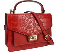 Sac à main bandoulière en similicuir Effet Crocodile Gallantry Rouge Rouge