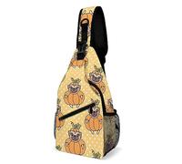 Sac A Main Bandoulieres Chiot Citrouille Mignon Sac À Poitrine Sécurité Élevé Sac Avec Bandoulière Réglable Sac À Dos Pour Cyclisme Voyages Course À Pied