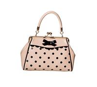 Sac à Main Banned Crazy Little Thing Sac Vintage Années 50 Rockabilly Polka Poignée supérieure - Beige