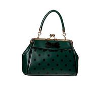 Sac à Main Banned Crazy Little Thing Sac Vintage Années 50 Rockabilly Polka Poignée supérieure - Vert