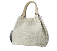 Sac à main beige Toscanto tressage abstrait en relief cuir D2OTT163HI
