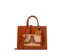 Sac Ã main en synthÃ©tique lisse et paille femme Chabrand Lena Marron TU