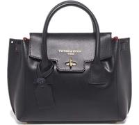 Sac à main classique en cuir noir pour femme de Victor & Hugo