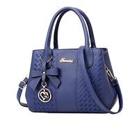 Sac à main classique en toile extra large pour mère d'Amérique et d'Europe, bleu, Taille unique